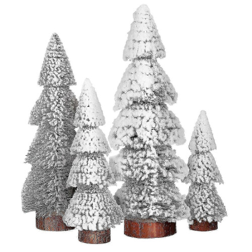 Holiday Decor Miniature Christmas Trees Tabletop Christmas Tree for Decor 4Pcs 2