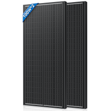 RVPOZWER jäykkä aurinkopaneeli, 100W, 12.8V, vedenpitävä, retkeilyyn ja kotiin