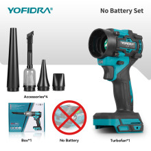 YOFIDRA 2-in-1 Turbo-Lüfter, Gebläse und Sauger, 1200W, 80000 U/min, ohne Akku