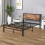 Double Bed Frame with Wooden Storage Shelf Headboard,No Box Spring Needed 8