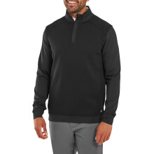 (M, Black) FootJoy Mens 2026 ThermoSeries Ottoman Moisture Wicking Midlayer Sweater