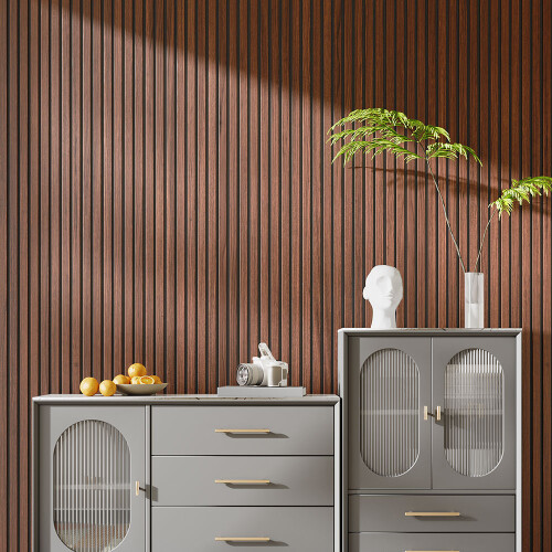 Living And Home MDF Wall Panels with PVC Veneer & PET Backing 1