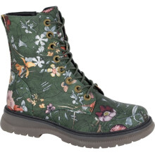 (8 UK, Green Floral) Cipriata Womens Annetta 8 Eye Lace Boots