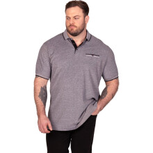 (3XL, Grey) D555 Mens Hargreaves Big & Tall Short Sleeve Polo Shirt