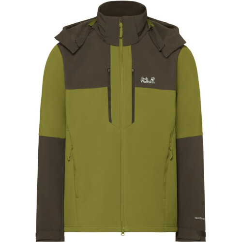 Jack Wolfskin (M, Khaki Green) Jack Wolfskin Mens Jasper Waterproof Jacket