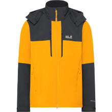 (XL, Burly Yellow) Jack Wolfskin Mens Jasper Waterproof Jacket