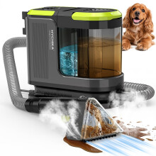 HYCHIKA Carpet Spot Cleaner 1800W, 17 kPa Portable Upholstery Carpet machine with Separate Tanks & Self-Clean, Handheld carpet cleaner for Stairs
