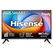 Hisense 32" 32A4QTUK FHD LED TV with Freely - Direct Lit LED, Dolby Audio, Natural Colour Enhancer, Games Mode, Sports Mode, Disney +, YouTube