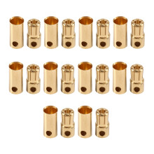 10 Paar 6,5 mm RC Banaanstekkers, Messing Mannelijke en Vrouwelijke Connectoren voor RC Auto, Boot, Motor, ESC, Doe-Het-Zelf Solderen