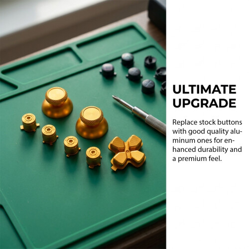 For PS5 7 in 1 Button Set, ABXY & D-Pad Buttons with Joystick Caps, Replacement Accessories for  5 Controller 2