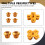 For PS5 7 in 1 Button Set, ABXY & D-Pad Buttons with Joystick Caps, Replacement Accessories for  5 Controller 8