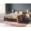 Beliani Bed Metal LYRA 140 x 200 cm (EU Double) Light Beige 2