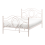 Beliani Bed Metal LYRA 120 x 200 cm (EU Small Double) Light Beige 1