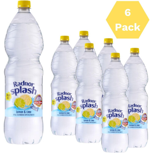 Radnor Splash Lemon and Lime Water 6 x 1.5L 2