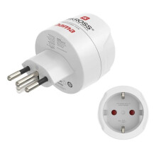 Reisadapter type J, L, N, 3 pinnen, voor Zwitserland, Italië en Brazilië