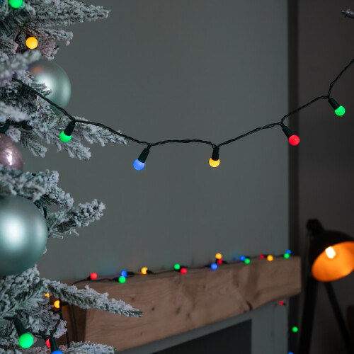 Premier 50 Multi-Coloured Pearl Berry Christmas String Lights 1