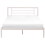 Beliani Bed Metal CUSSET 140 x 200 cm (EU Double) Light Beige 4