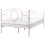 Beliani Bed Metal LYRA 120 x 200 cm (EU Small Double) Light Beige 5