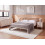 Beliani Bed Metal CUSSET 140 x 200 cm (EU Double) Light Beige 2