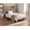 Beliani Bed Metal LYRA 120 x 200 cm (EU Small Double) Light Beige 2