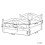 Beliani Bed Metal LYRA 120 x 200 cm (EU Small Double) Light Beige 3