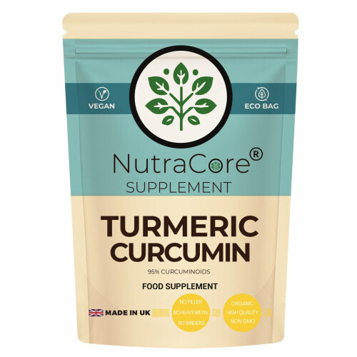 (90 Caps) NutraCore Turmeric Curcumin 6000mg |95% Curcuminoids| Mobility| UK Made