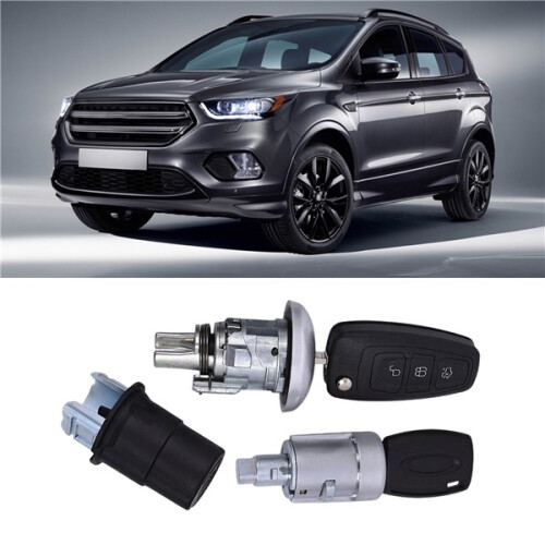 Durable Complete Lock Set For Ford Transit Custom MK8 Flip Remote Key Key Blade 2