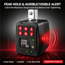 Digital Torque Adapter 1/2 Drive Torque Wrench Meter 4-135Nm Accuracy Audio Visual Data Storage, Digital Torque Wrench