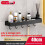 (With Hooks 40cm)Aluminum Bathroom Storage Rack With No Holes Required Design For Wall Mounting 1