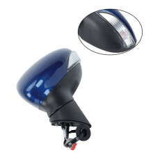 Blue Left Passenger Side Wing Mirror Electric Heat For Ford Fiesta MK7 2013-2017