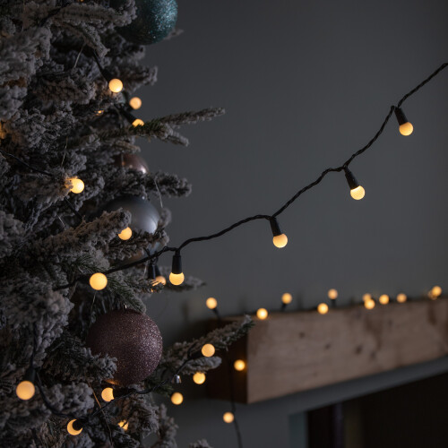 Premier 50 LED Pearl Berry Multi-Action Christmas String Lights in Warm White 1