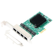 PCI-E 4-Port Gigabit Network Card 4XRJ45 RTL8111G 1000Mbps Gigabit LAN Card for Desktop PC WIN10/11 Linux