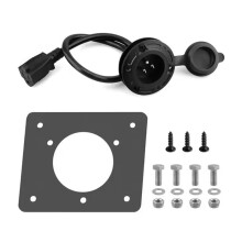 Adaptador de Cubierta de Puerto de Cargador de 120 V para Adaptador de Carga de Batería de Litio de Carrito de para EZGO TXT36 con Accesorios de
