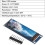 2 Unidades de Tela LCD TFT ST7789 de 2,25 Polegadas, Tamanho Pequeno, 76 X 284 Pixels, Módulo LCD com Visão Completa e SPI, Colorida, para  e 1