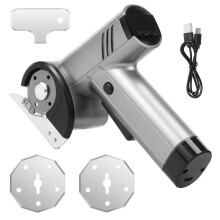 Leistungsstarkes, Wiederaufladbares Elektrisches Scheren-Set, Präzises Kabelloses Rollschneider-Set für Leder, Stoff, Bastelarbeiten und Mehr