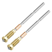 2PCS Hardened Steel Nozzle 0.4 mm for Prusa MK4 Nextruder, High-Precision All-Metal Filament Guide