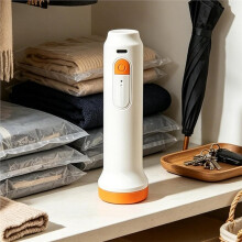 Pompa A Vuoto per Borse da Viaggio, Strumento di Compressione Wireless Ricaricabile Tramite USB per Borse e Valigie.
