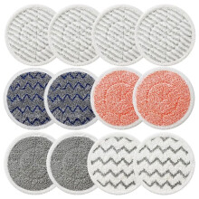 Lot de 12 Lingettes de Rechange S7001 pour Balai Vapeur pour Séries S7001, S8201, S7000AMZ, S8001, S7000, S7005 et S7020