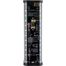 PD100W Fast Charging 8-Cell 21700 DIY Power Bank Case Solder-Free Battery Box High-Brightness LED Outdoor Light Black