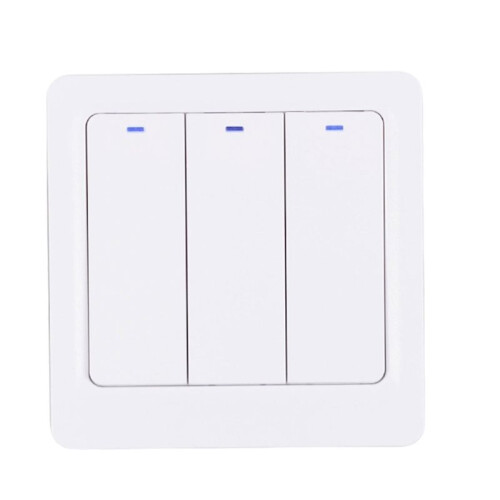 Panneau D'Interrupteurs Muraux Intelligents Zigbee à 3 Boutons Marche/Arrêt, Compatible avec Alexa et  Home
