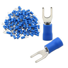 1000 Peças de Terminais de Fio Tipo Pá Isolados Azuis - SV2-4 (1,5-2,5 mm²), Conectores Elétricos de Crimpagem