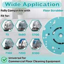 Ricambio Universale per Porta-Tamponi con Sistema di Bloccaggio Centrale A Scatto per Lavasciuga Pavimenti per Tennant T5/5680/5700/7200