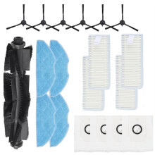 Conjunto de 19 Peças para o Aspirador Robô 360 para Botslab S8 : Escova Lateral Principal, Filtro, Esfregão, Saco de Pó.