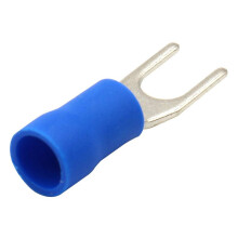1000 Peças de Terminais de Fio Tipo Pá Isolados Azuis - SV2-4 (1,5-2,5 mm²), Conectores Elétricos de Crimpagem