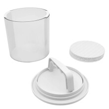 Máquina para Hacer Hamburguesas Multicapa con Recipiente de Almacenamiento, Molde Antiadherente para Prensar Carne, Caja para Hamburguesas Congelable