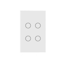Tuya WiFi Matter Touch Vägglampa Strömbrytare 4-Gängig Trådlös Strömbrytare 110V för Alexa Home D US-Kontakt