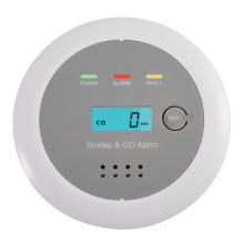 Detector de Alarma de Humo y Monóxido de Carbono 2 en 1 con Pantalla LCD, Sensor Dual de Alta Sensibilidad para el Hogar y la Cocina, Alarma de 85 DB
