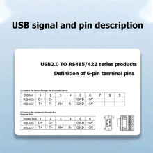 USB Till RS485 RS422 Seriell Kabel USB Till DB9 Seriell Kabel Industriell FTDI-Chip Anti-Interferens Plug 5 Meter