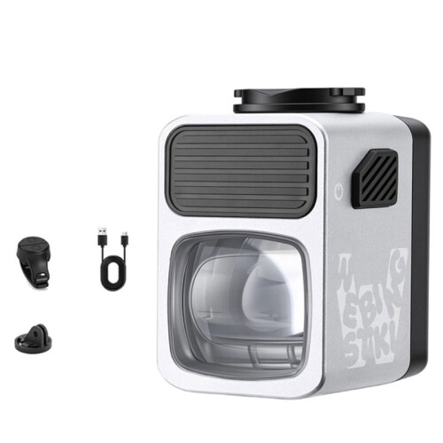 WEST BIKING 1600 Lumens Bicycle Headlight IPX5 Waterproof Bicycle Headlight Light Wireless Remote Control Silver