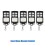 5 Télécommandes de Porte de Garage à 4 Boutons 433 MHz, Télécommande Universelle, Duplicateur de Code 3